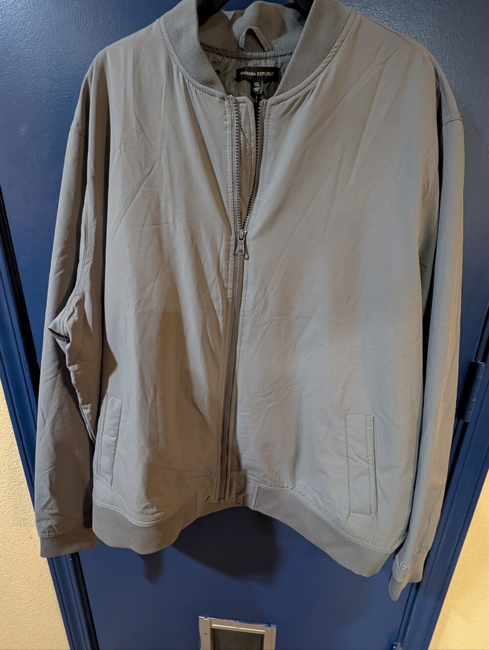 Banana Republic Gray Bomber Jacket